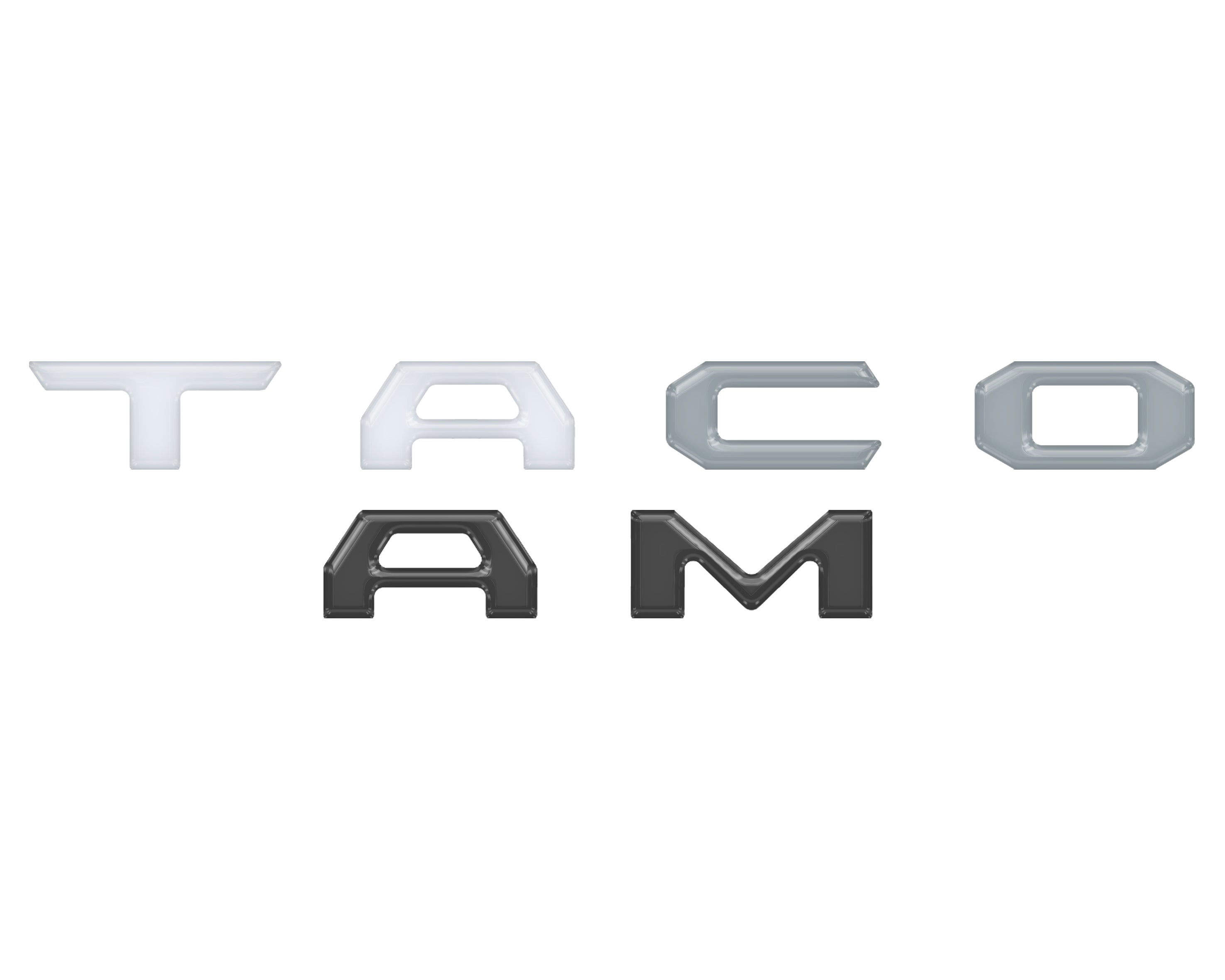 Glove Box Letter Inserts Fits 2016-2023 Toyota Tacoma