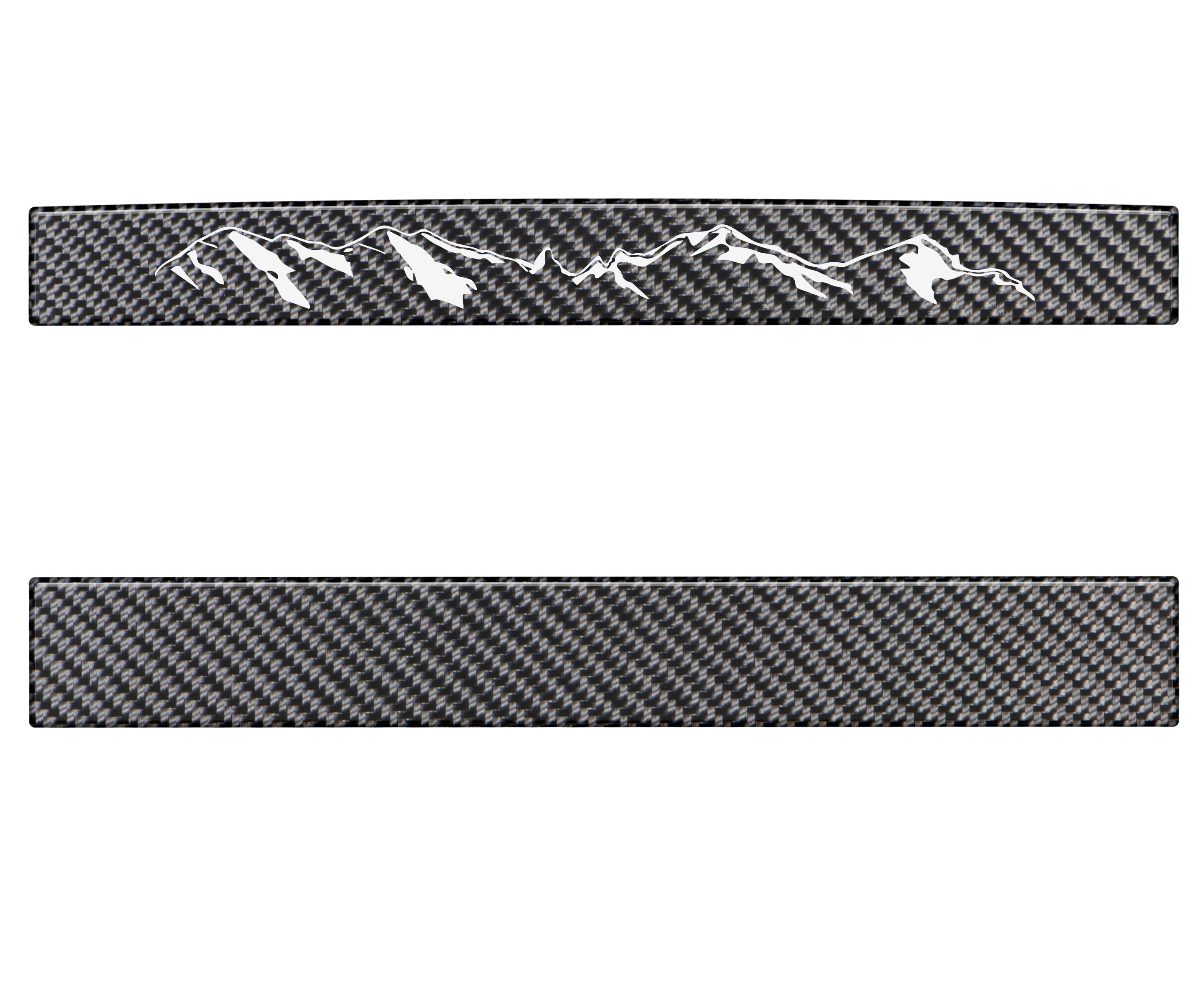 Rear Power Sliding Window Accent Overlays Fits 2016-2023 Toyota Tacoma