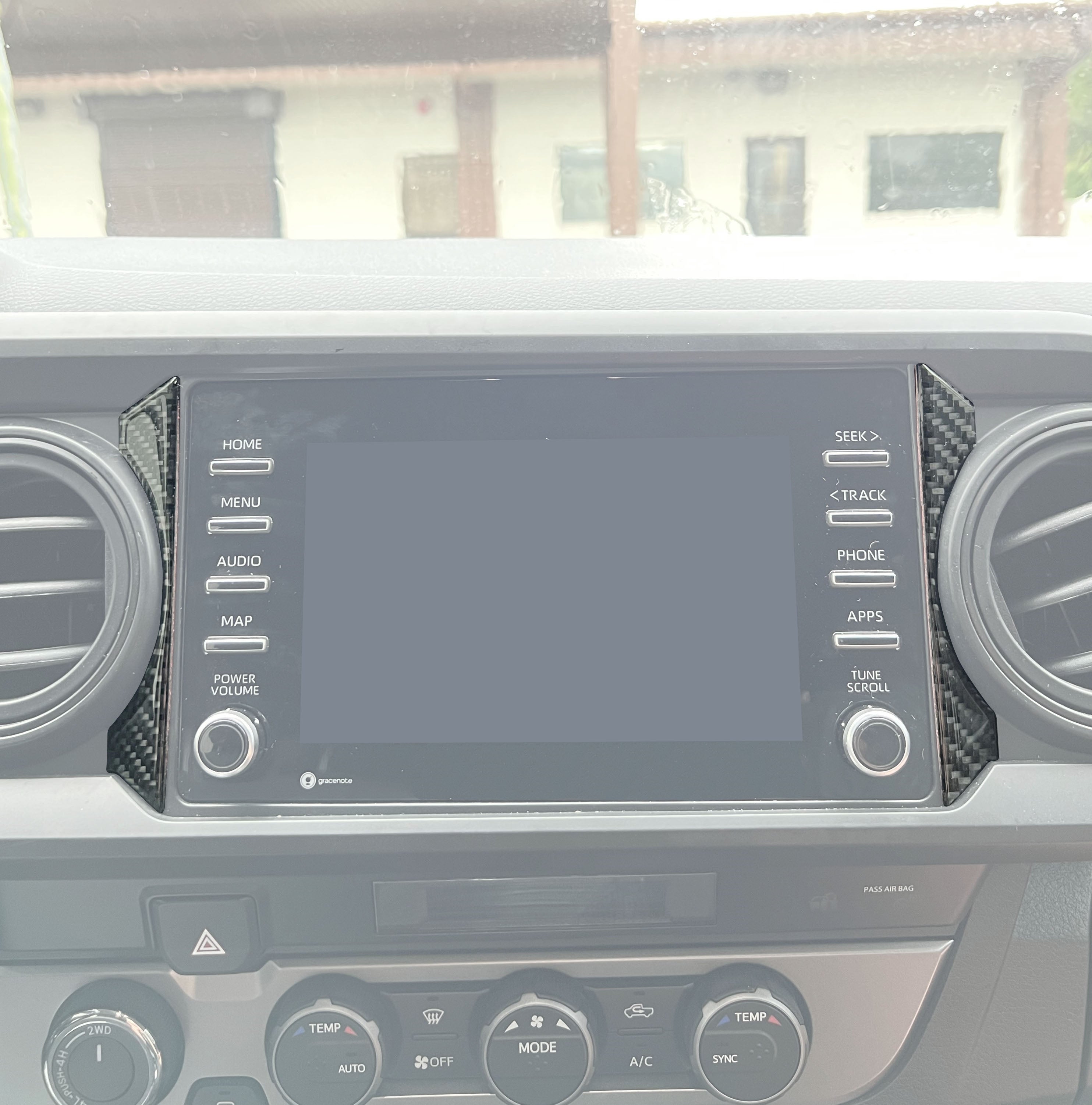 Outer Radio Accent Trim Fits 2016-2023 Toyota Tacoma