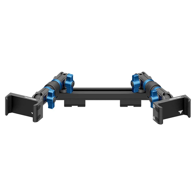 2019-2023 Ford Ranger (WITHOUT Switch Panel) Tackform Slim Track Dash Bracket With Dual 20LITE Phone Holders