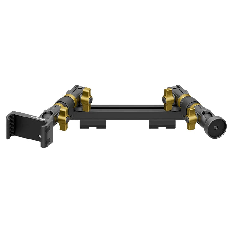 2019-2023 Ford Ranger (WITHOUT Switch Panel) Tackform Slim Track Dash Bracket With 20LITE Phone Holder & Midland Magnetic CB Radio Mic Holder