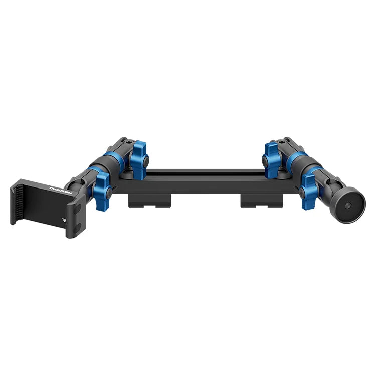 2019-2023 Ford Ranger (WITHOUT Switch Panel) Tackform Slim Track Dash Bracket With 20LITE Phone Holder & Midland Magnetic CB Radio Mic Holder