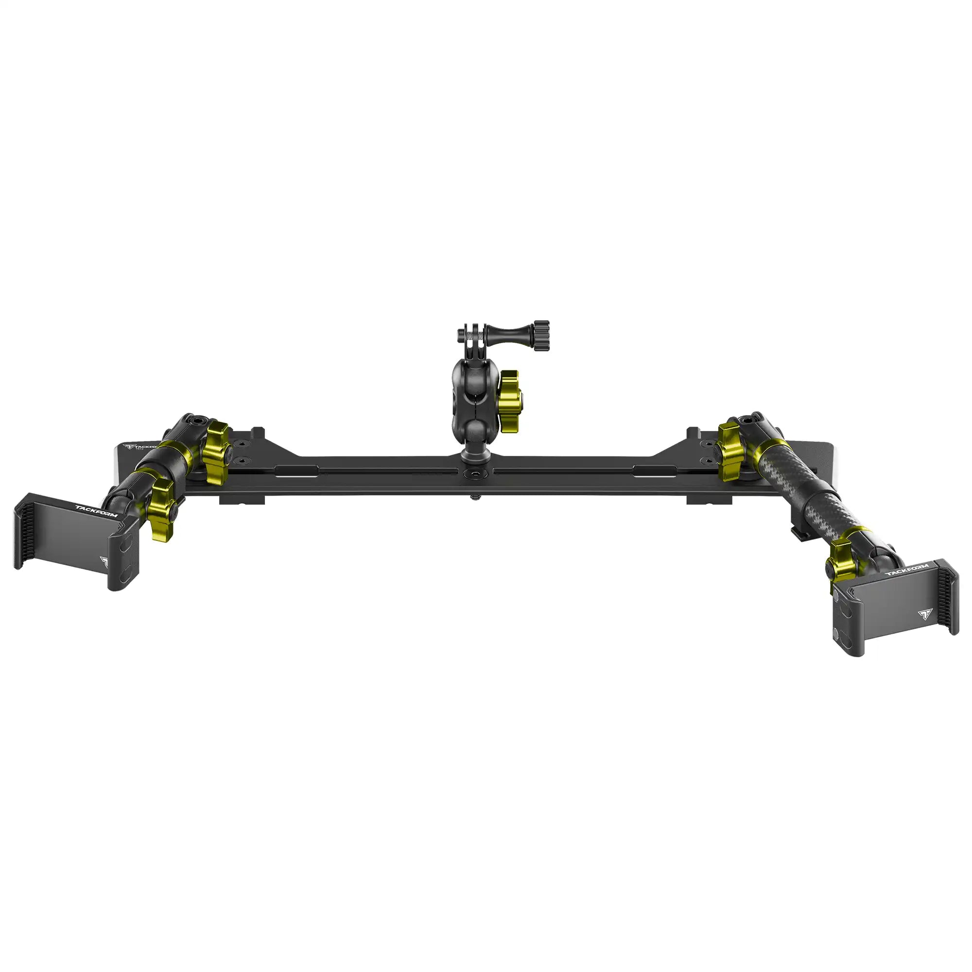 2021-2026 Ford Bronco & Bronco Raptor (Non-Sport) Tackform Slim Track Dash Bracket With Dual 20LITE Phone Mounts & GoPro Mount