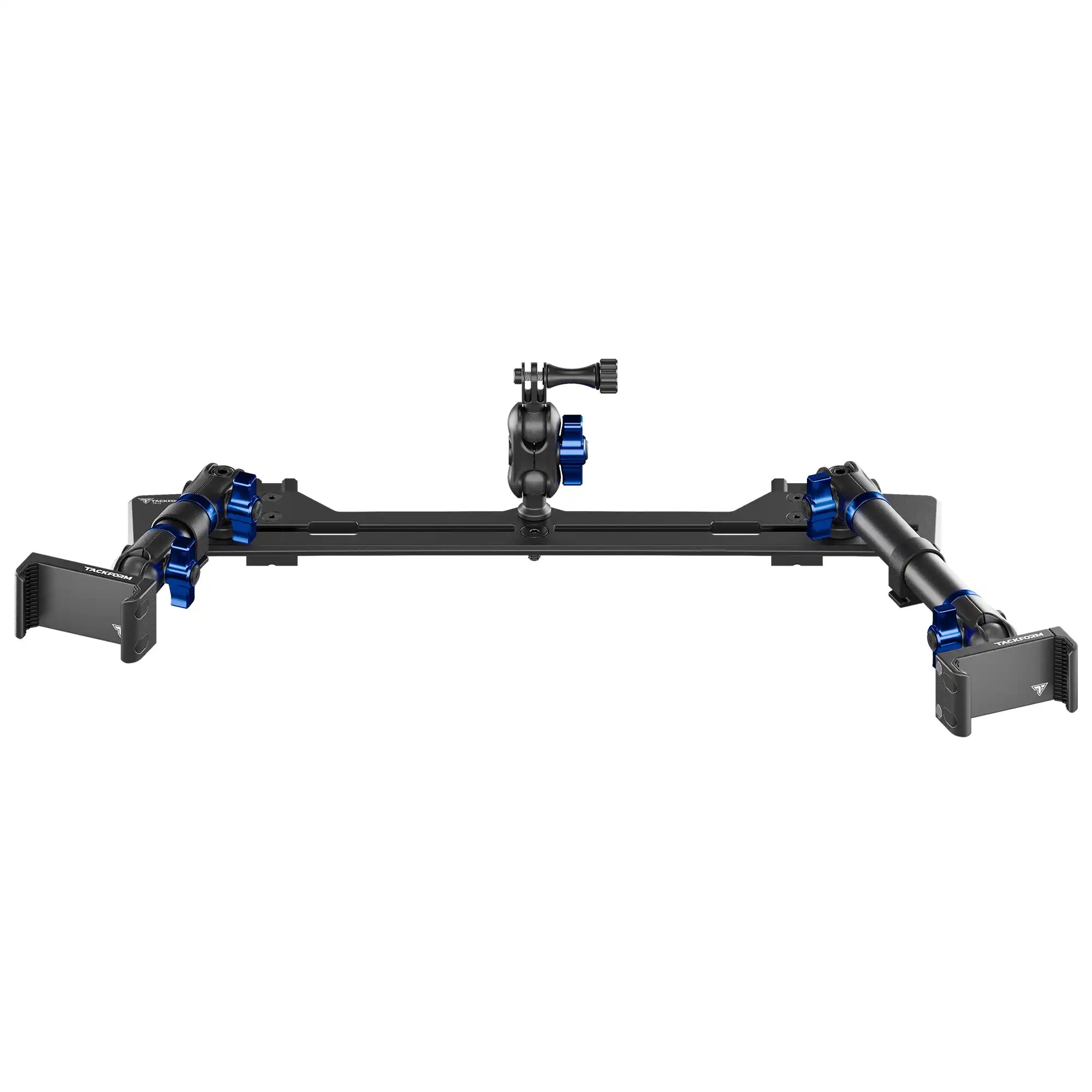 2021-2026 Ford Bronco & Bronco Raptor (Non-Sport) Tackform Slim Track Dash Bracket With Dual 20LITE Phone Mounts & GoPro Mount