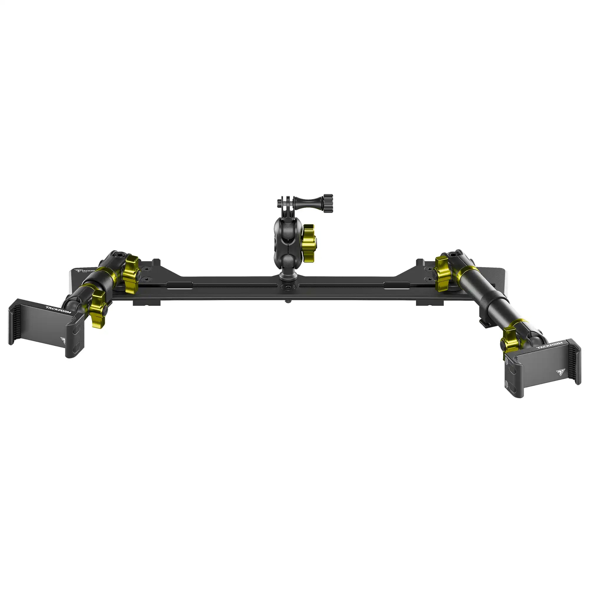 2021-2026 Ford Bronco & Bronco Raptor (Non-Sport) Tackform Slim Track Dash Bracket With Dual 20LITE Phone Mounts & GoPro Mount