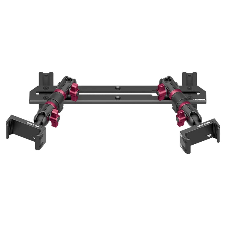 2023-2026 Ford Super Duty (F-250 Through F-600) Tackform Slim Track Dash Bracket With Dual 20LITE Phone Mounts