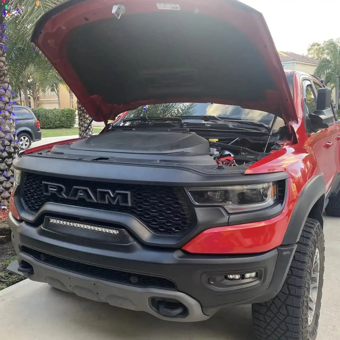 Front Bumper Flush LED Light Bar For 2019-2025 RAM Rebel/TRX/RHO | 100W 12,000 Lumens