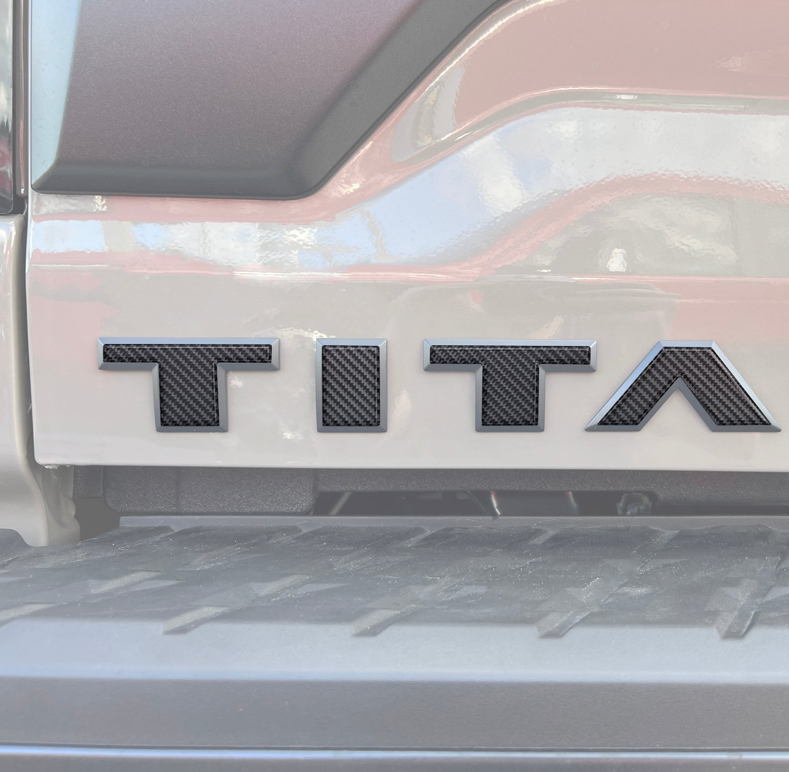 Tailgate Letter Emblem Overlays Fits 2022-2024 Nissan Titan