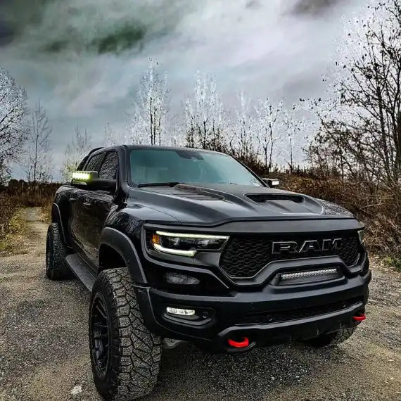 Front Bumper Flush LED Light Bar For 2019-2025 RAM Rebel/TRX/RHO | 100W 12,000 Lumens
