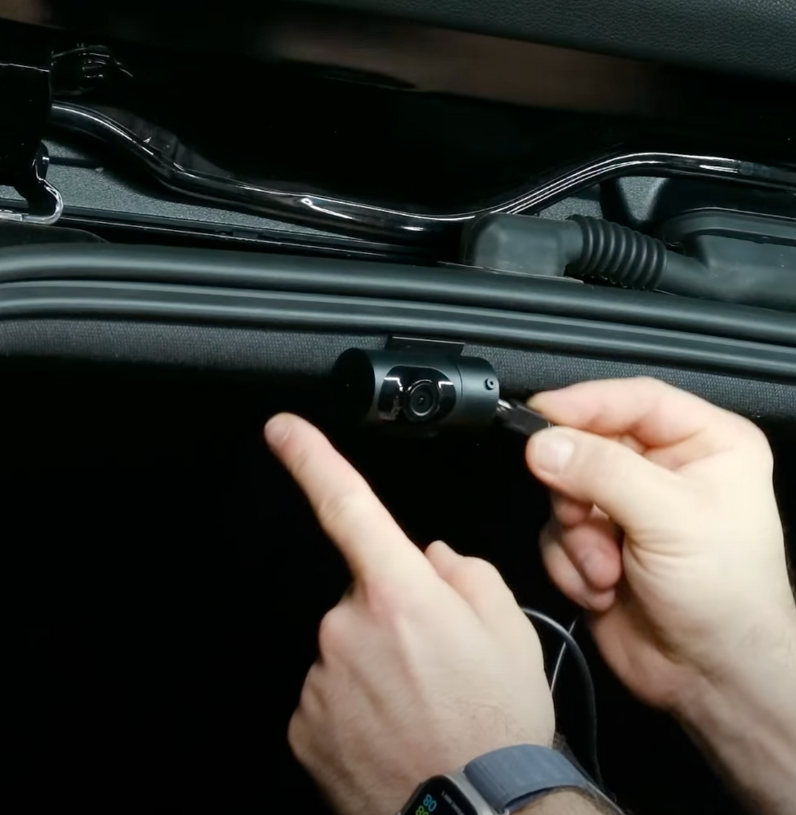 Universal Rear Dash Camera Mount For Rear Headliner Attachment