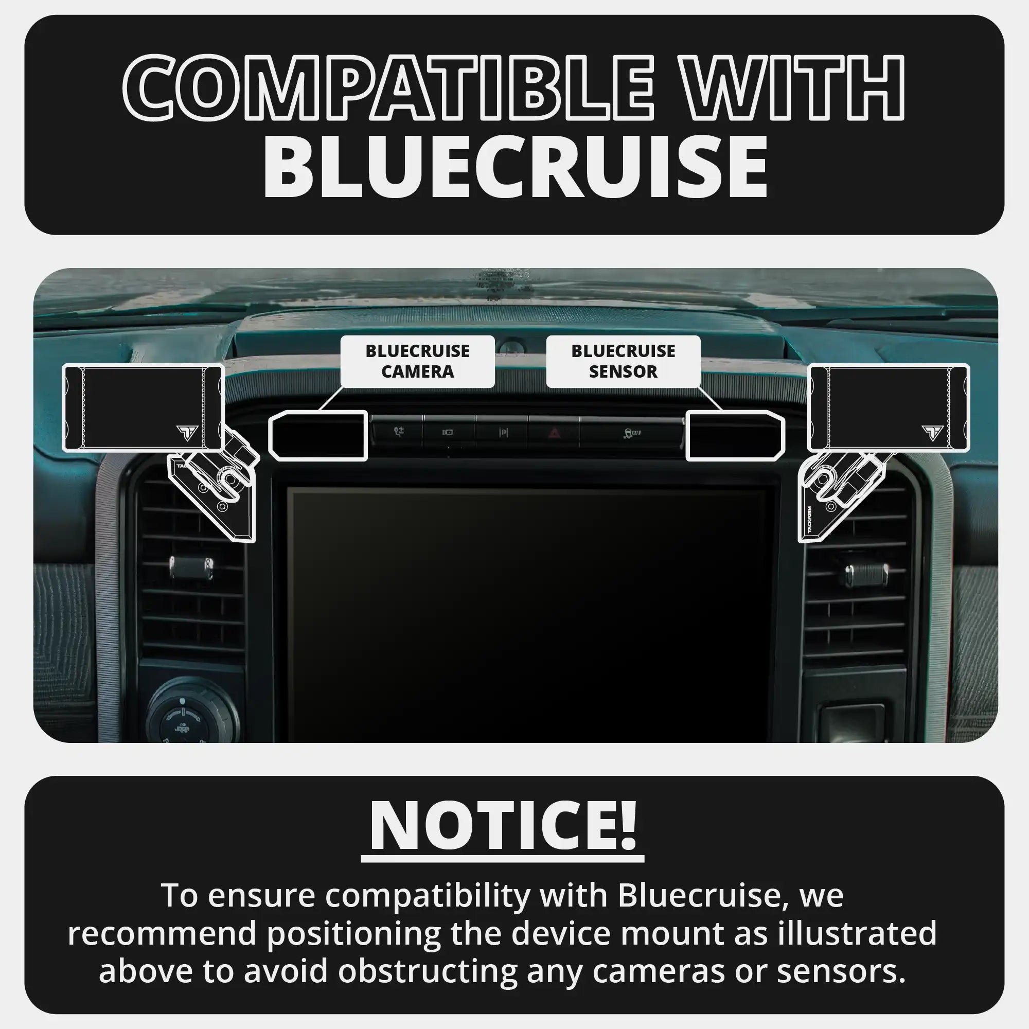 2021-2026 Ford F-150/Raptor & 2023-2026 Ford Super Duty LINK™ Vent Mount Bracket With MagSafe (Non-Charging) Phone Holder | Choose Your Arm Length