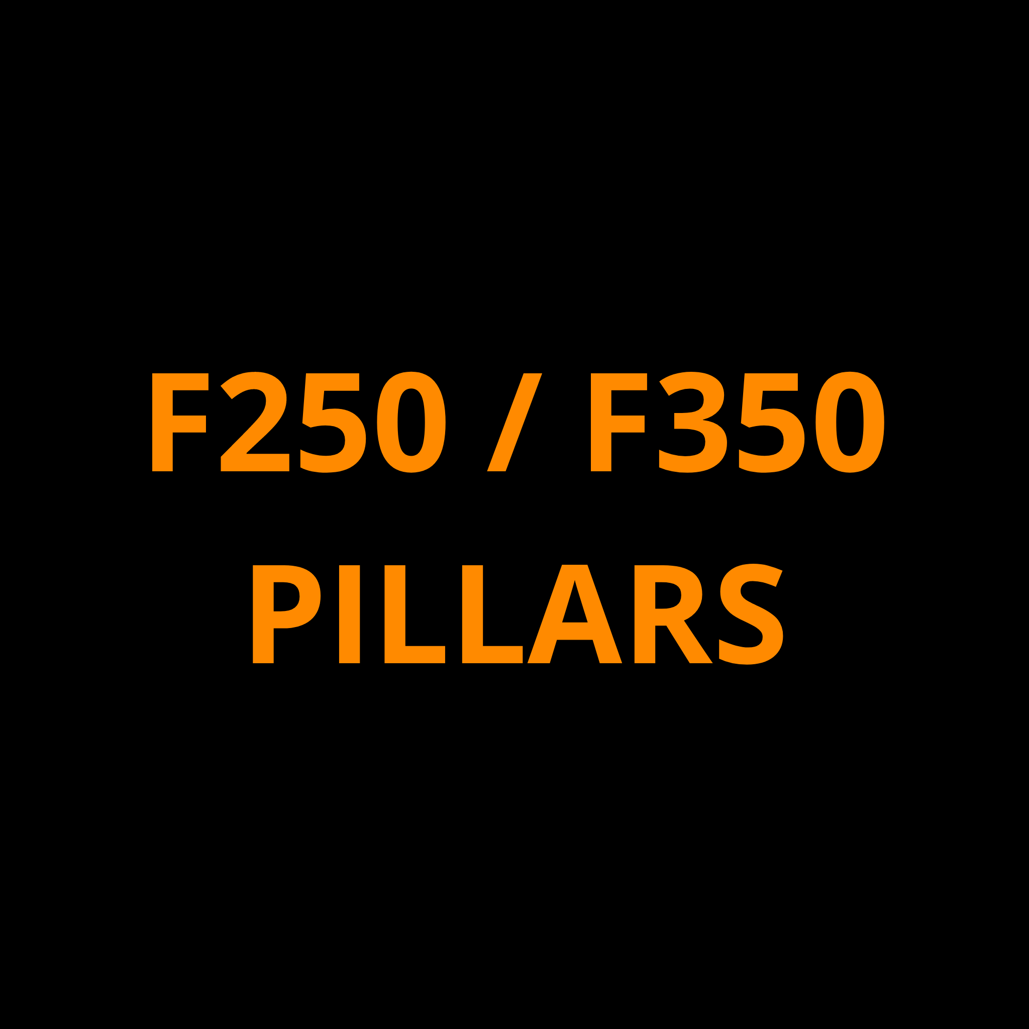 Window Pillar ProTech Kit For Ford F250/350