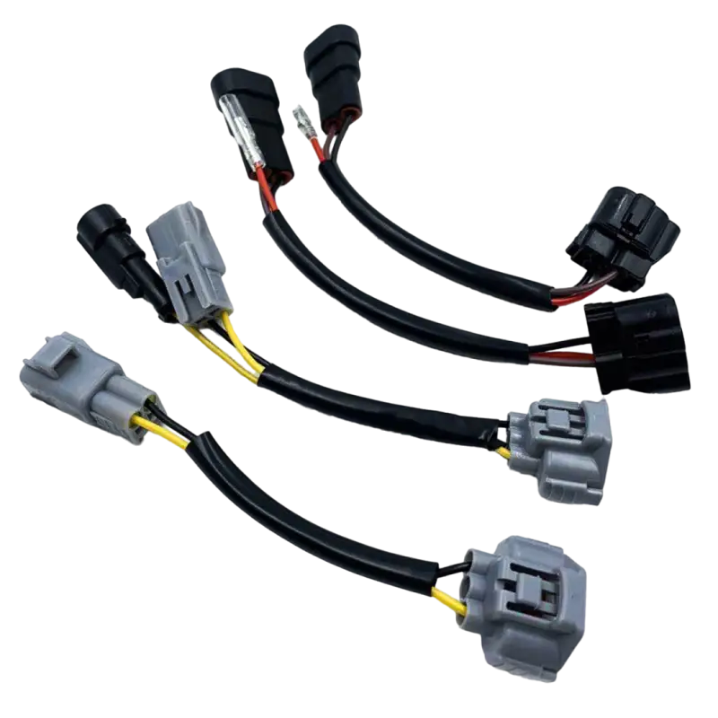 Wiring harness set for AlphaRex NOVA-Series LED projector headlights compatible with Toyota Tacoma (2016-2023).