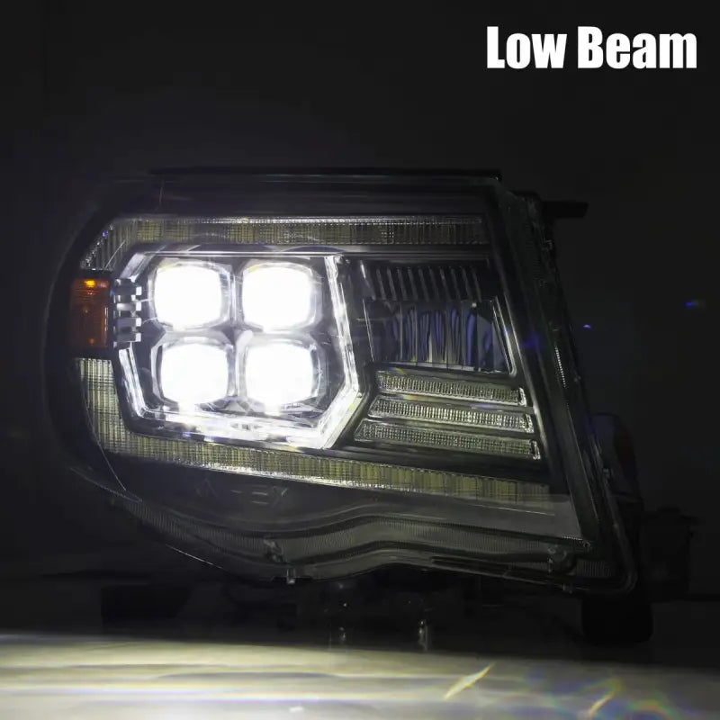 AlphaRex NOVA-Series projector headlights with low beam illumination for Toyota Tacoma (2005-2011).
