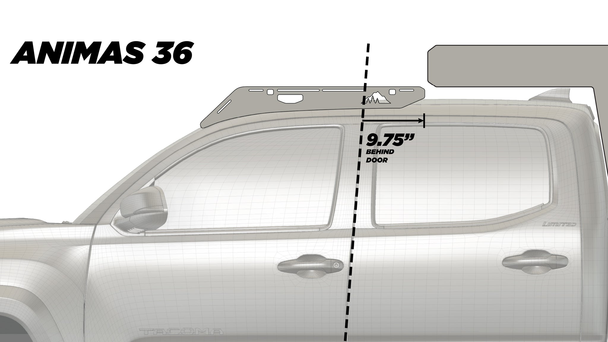 The Animas Camper Roof Rack (For 2005-2023 Tacoma)