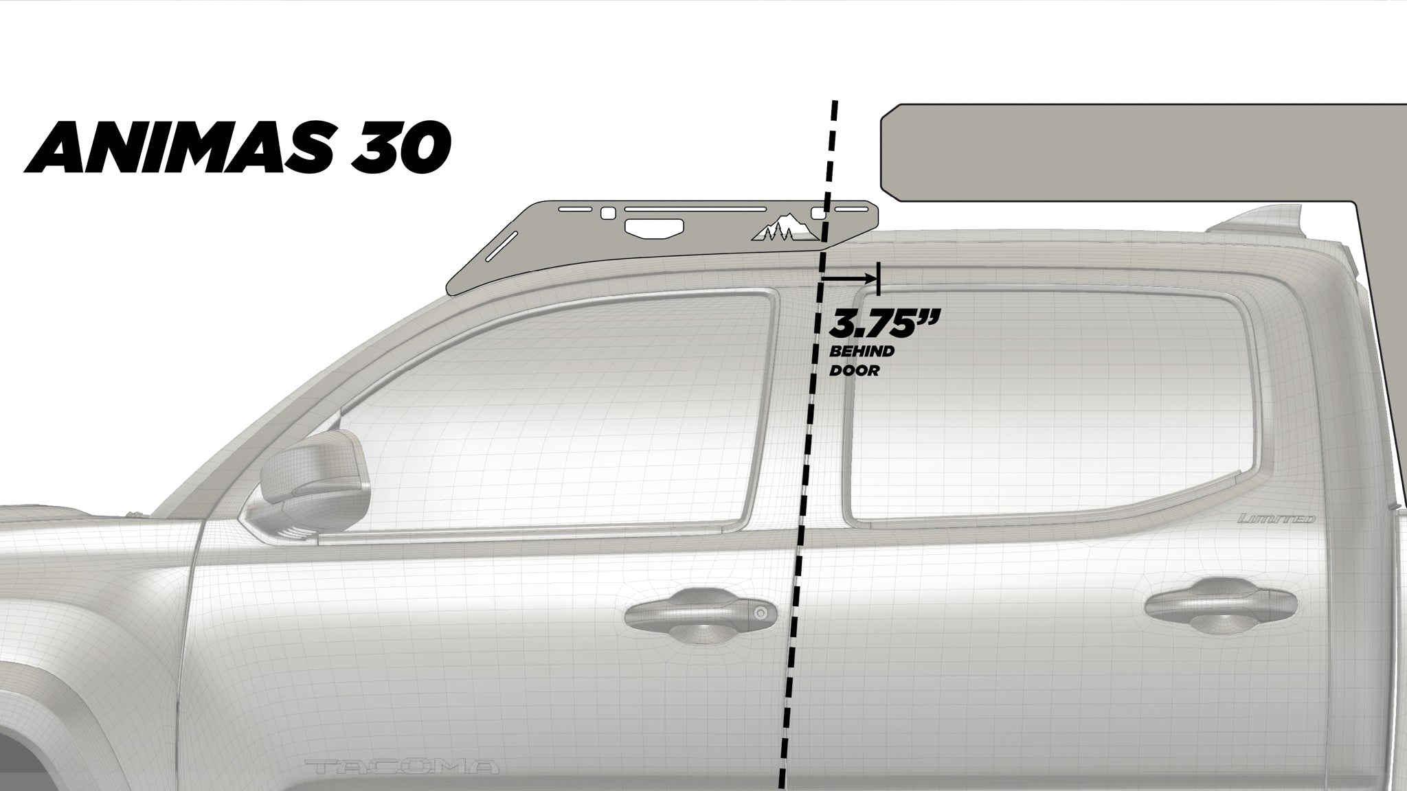 The Animas Camper Roof Rack (For 2005-2023 Tacoma)
