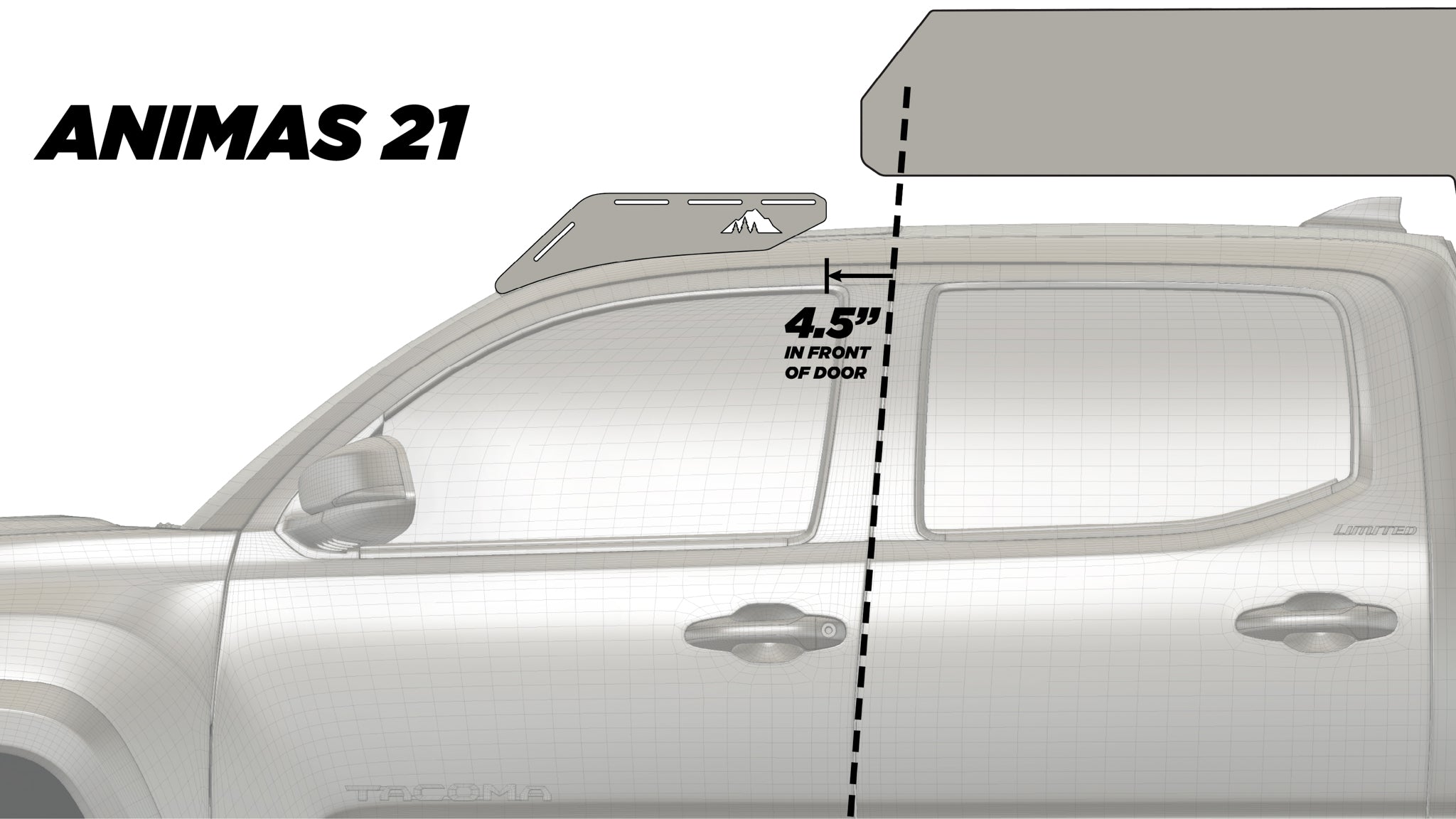 The Animas Camper Roof Rack (For 2005-2023 Tacoma)