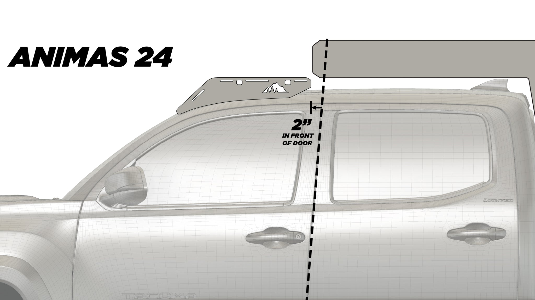 The Animas Camper Roof Rack (For 2005-2023 Tacoma)