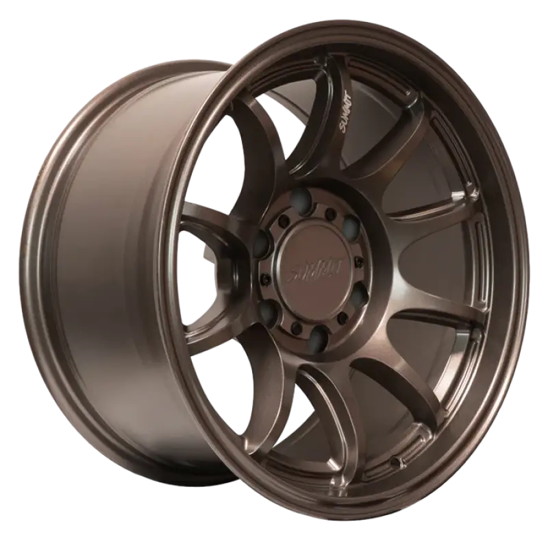 Side profile of 17x9.0 matte bronze APEX wheel, showcasing its deep concave design and robust construction for off-road performance.