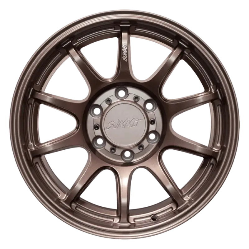 17x9.0 matte bronze APEX wheel with 6x139.7 PCD, featuring a sleek multi-spoke design and durable finish for off-road vehicles.
