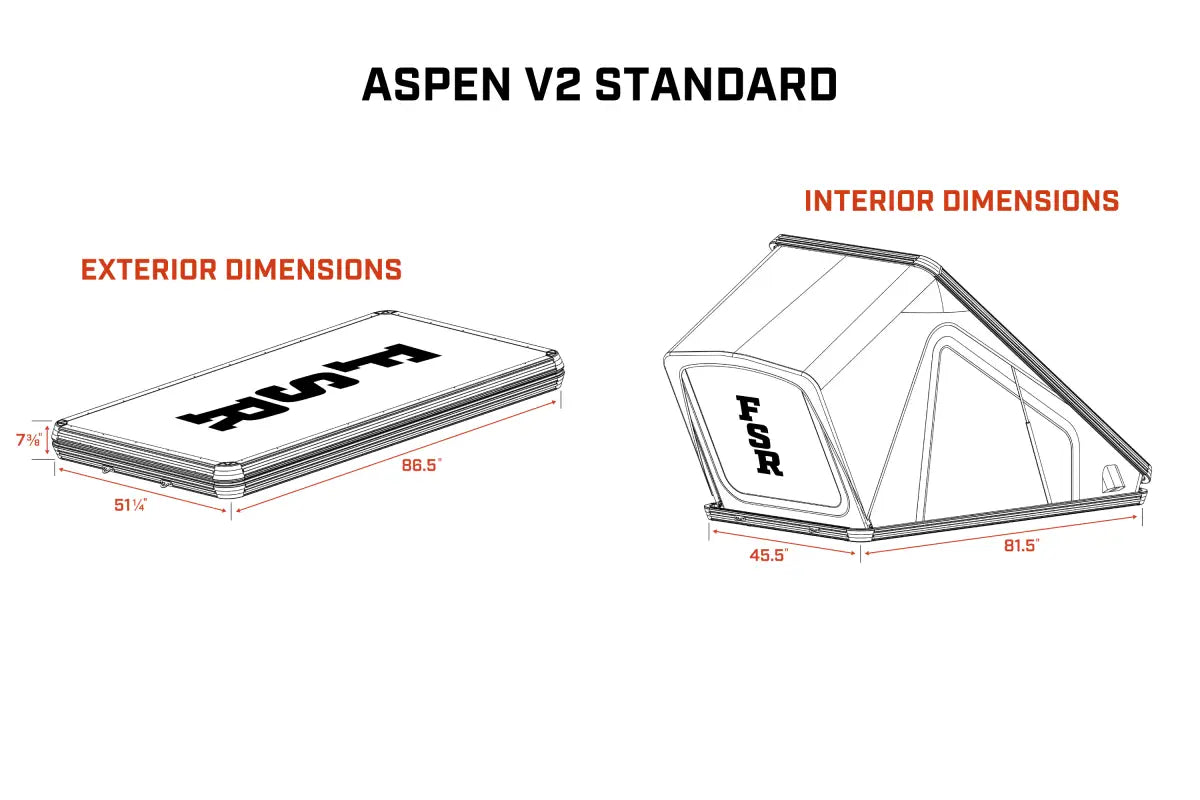 Aspen V2 Standard - Rooftop Tent - Rooftop Tent