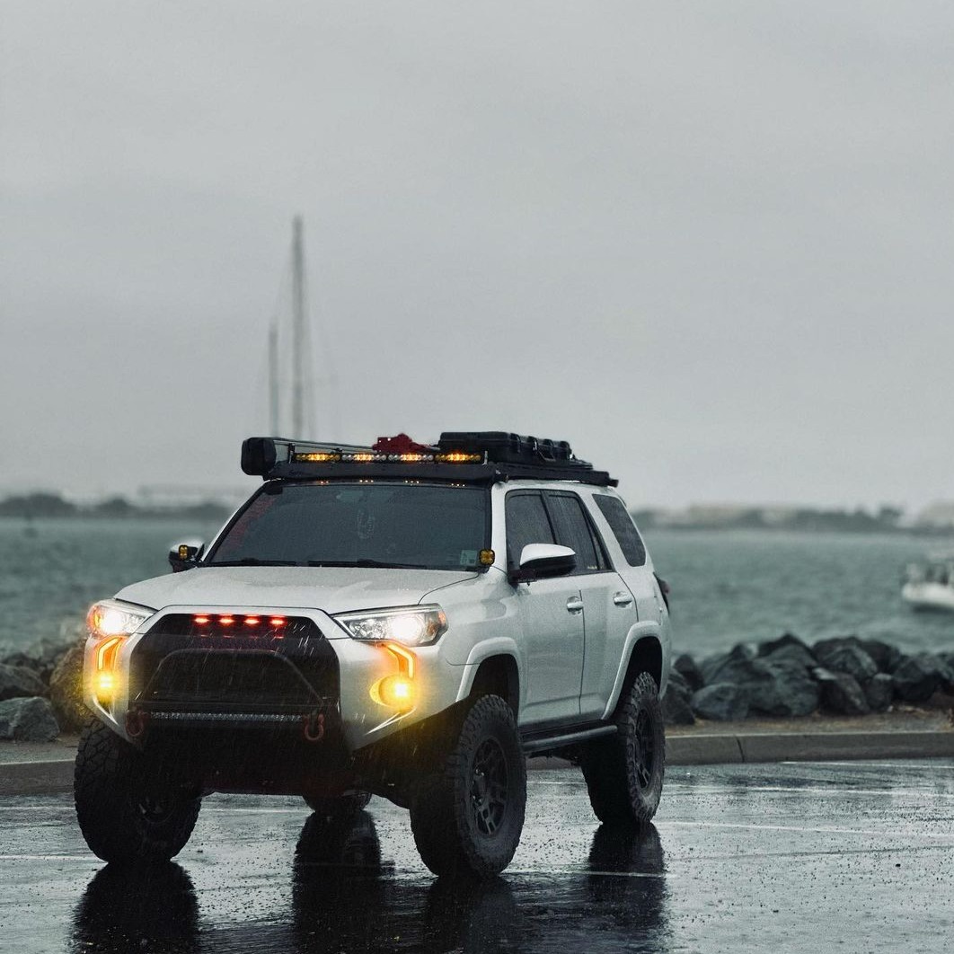 LED DRL Fang Light Bezel Kit For 4Runner 14-24