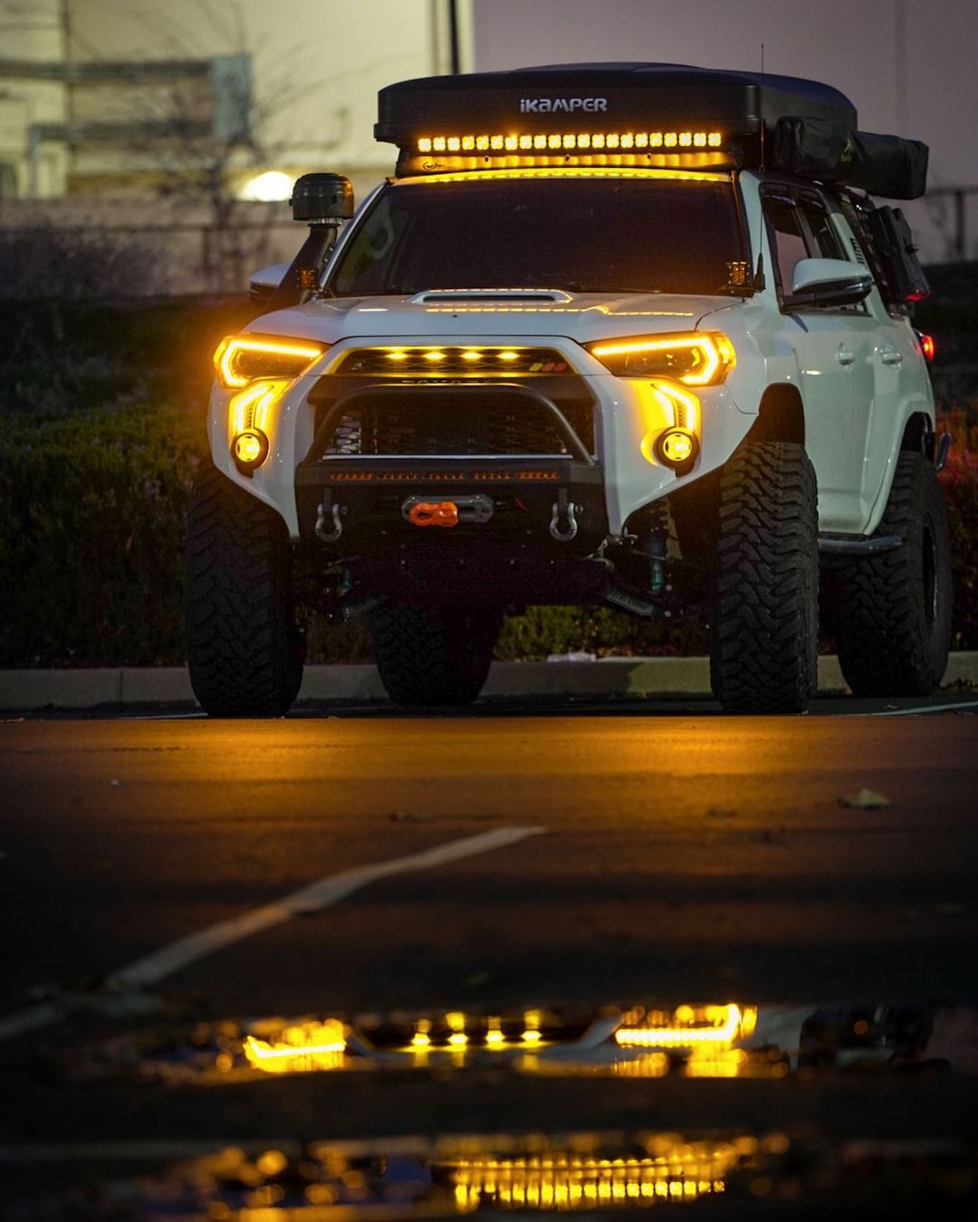 LED DRL Fang Light Bezel Kit For 4Runner 14-24