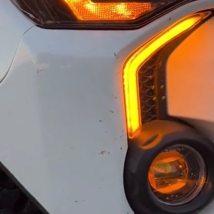 LED DRL Fang Light Bezel Kit For 4Runner 14-24