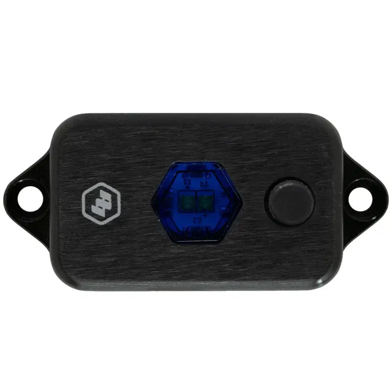 Black metal LED dome light with blue hexagonal illumination for Baja Designs LED Dome Light with Switch Universal