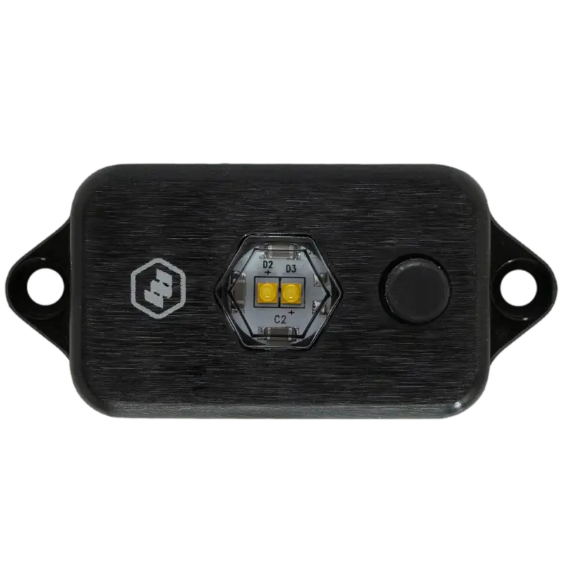 Rectangular black LED dome light with mounting brackets for Baja Designs LED Dome Light with Switch Universal
