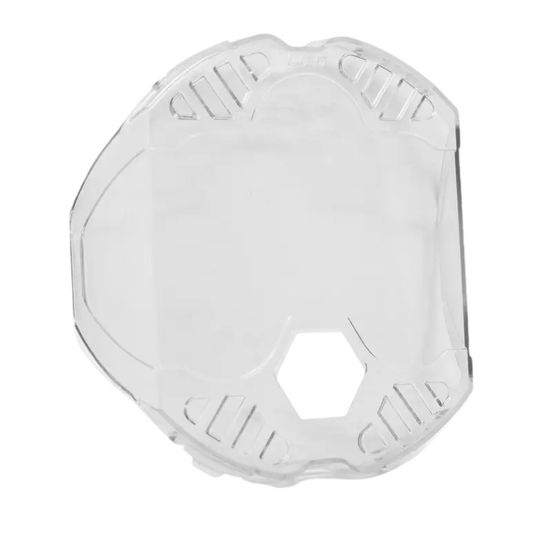 Transparent mouthguard with ventilation slots for Baja Designs LP9 Rock Guards