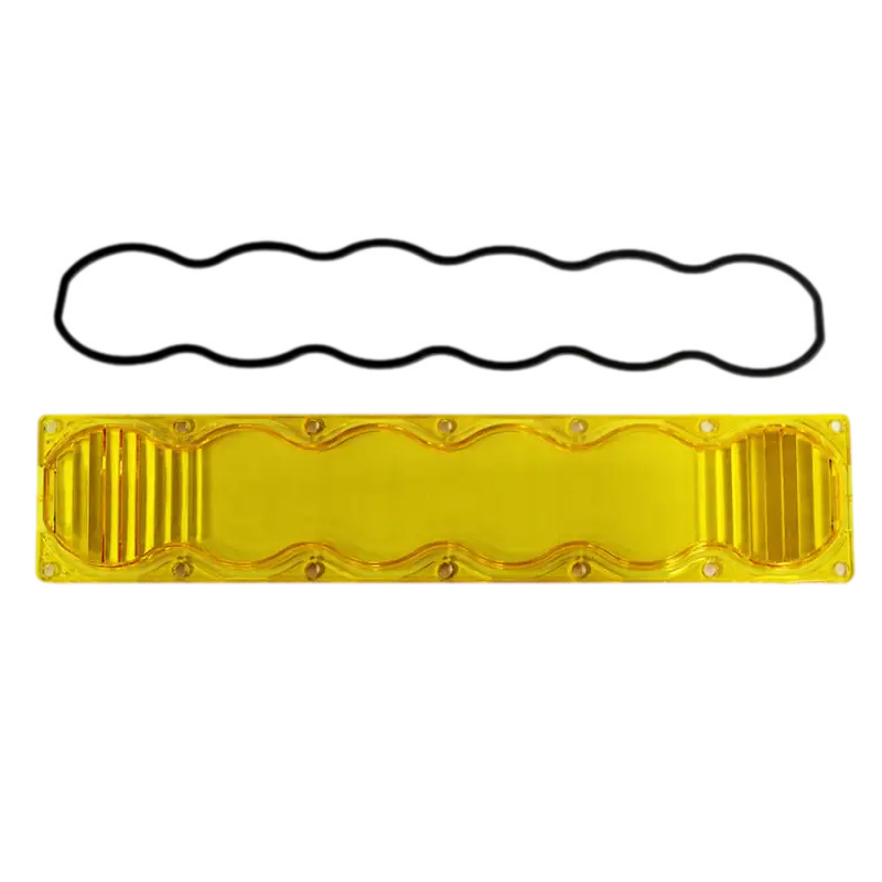 Yellow valve cover with gasket for Baja Designs OnX6 Lens Kit, durable and high-quality