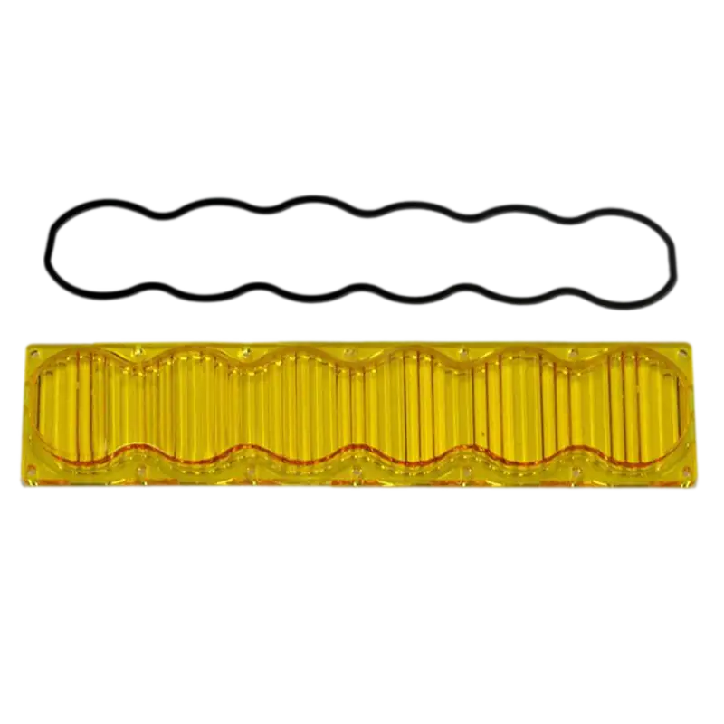 Yellow rectangular light bar from Baja Designs OnX6 Lens Kit for off-road lighting