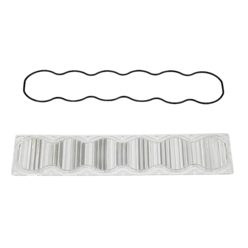 Clear plastic six-compartment container for Baja Designs OnX6 Lens Kit display