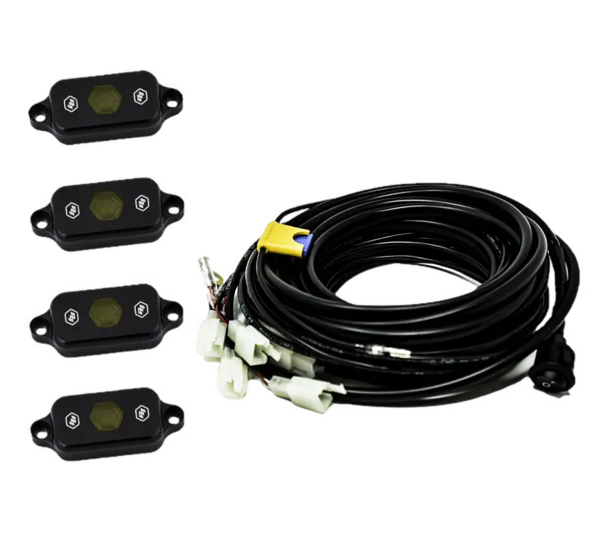 Baja Designs Rock Lights - 4 PACK (INCLUDES WIRING HARNESS) / AMBER - Lighting > Off Road Lights > Rock Lights