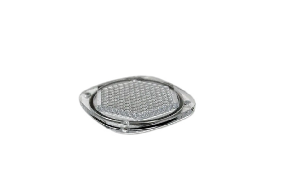 Oval clear reflector with grid pattern from Baja Designs S1 Lens Kit for optimal visibility