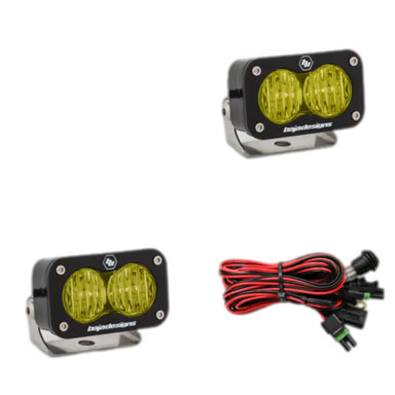 Baja Designs S2 Pro LED Lights - S2 PRO (PAIR) / AMBER / WIDE CORNERING - Lighting > Off Road Lights > Light Pods