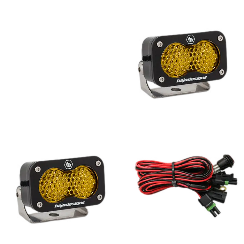 Baja Designs S2 Pro LED Lights - S2 PRO (PAIR) / AMBER / WORK/SCENE - Lighting > Off Road Lights > Light Pods