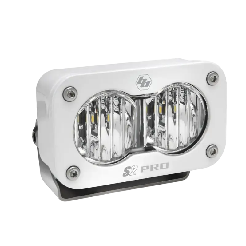 White dual-lens LED light from Baja Designs S2 Pro with satisfaction guarantee