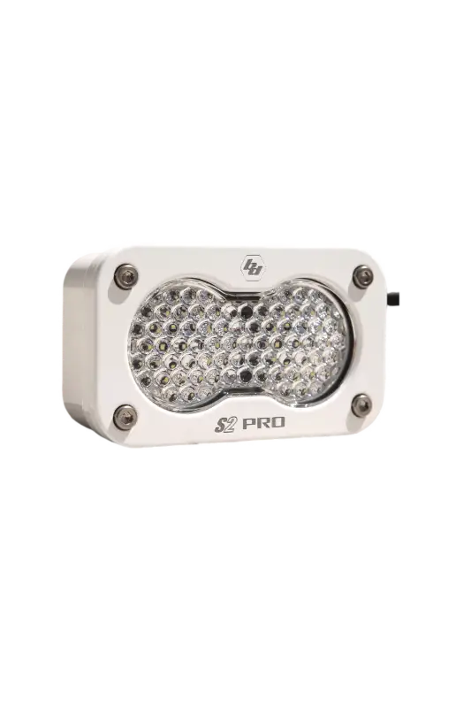 White LED light from Baja Designs S2 Pro for optimal visibility and satisfaction guarantee