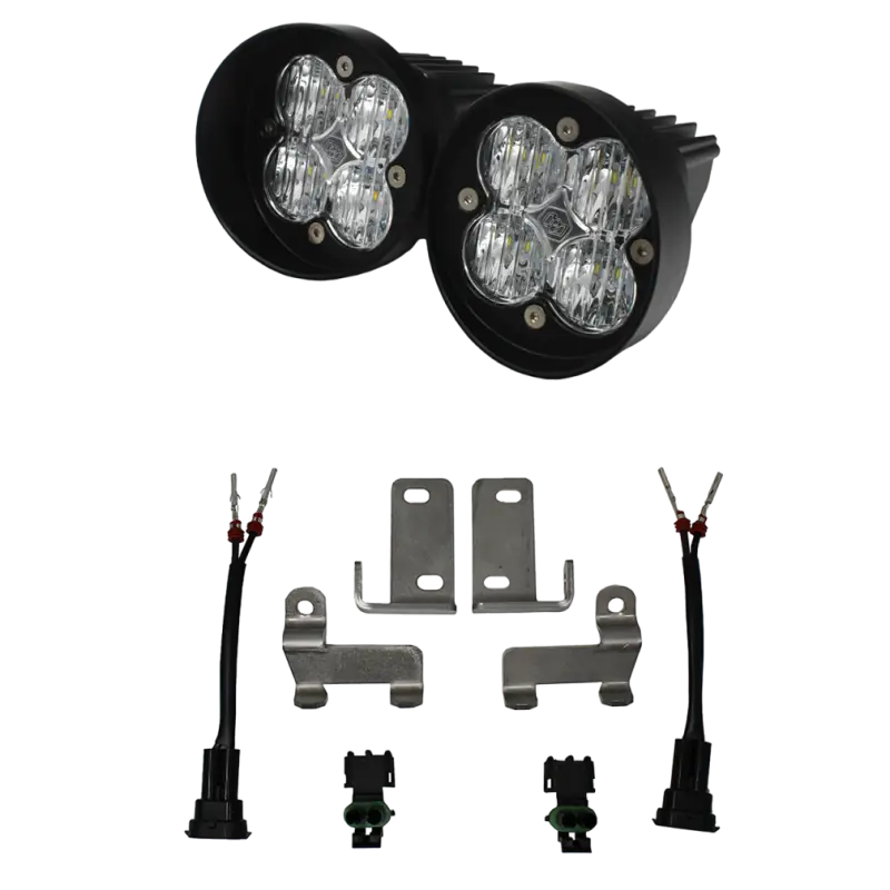 Off-road LED light kit for Toyota Tacoma fog pocket kit with wide cornering benefits