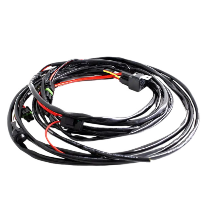 Black and red wiring harness for Baja Designs Squadron/S2 LED lights product