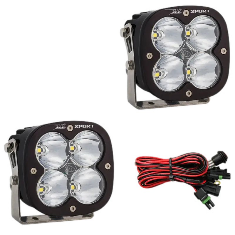 Off-road LED light kit featuring Baja Designs XL Sport LED Lights with high speed spot illumination