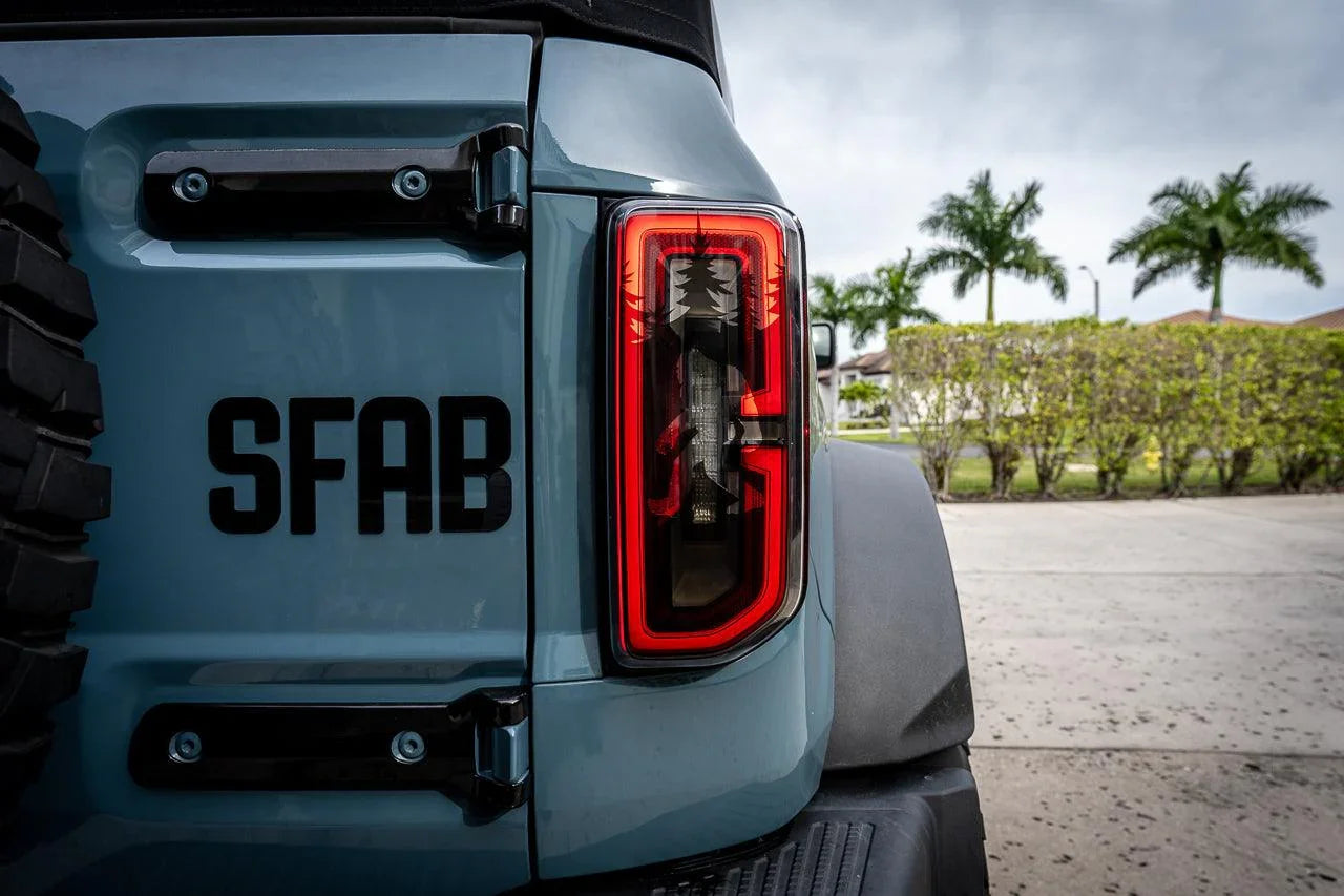 Bigfoot aka Sasquatch in the Woods Tail Light Overlays For 2021+ Bronco