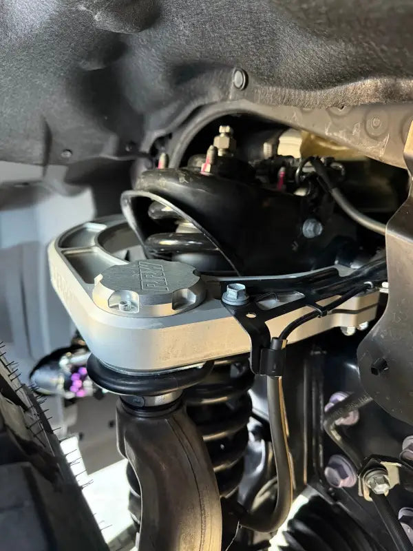 Automotive suspension assembly with kevlar reinforced, completely sealed, precision machined Billet Uniball UCA for Colorado ZR2