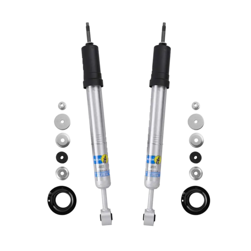 Bilstein 5100 Lift Kit 0-2 inch front adjustable shocks for 2016-2023 Toyota Tacoma. Includes hardware for leveling and improved suspension.