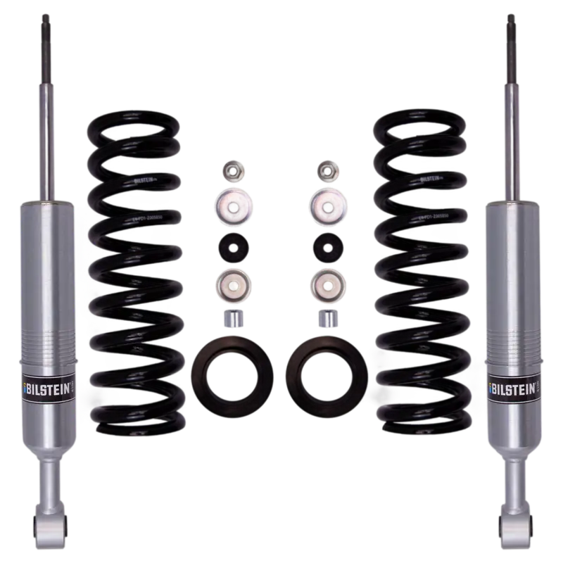 Bilstein 6112 Lift Kit for 2010+ Lexus GX460 featuring front shocks, coil springs, and hardware for 0-2.8 inch lift. Enhances suspension performance.