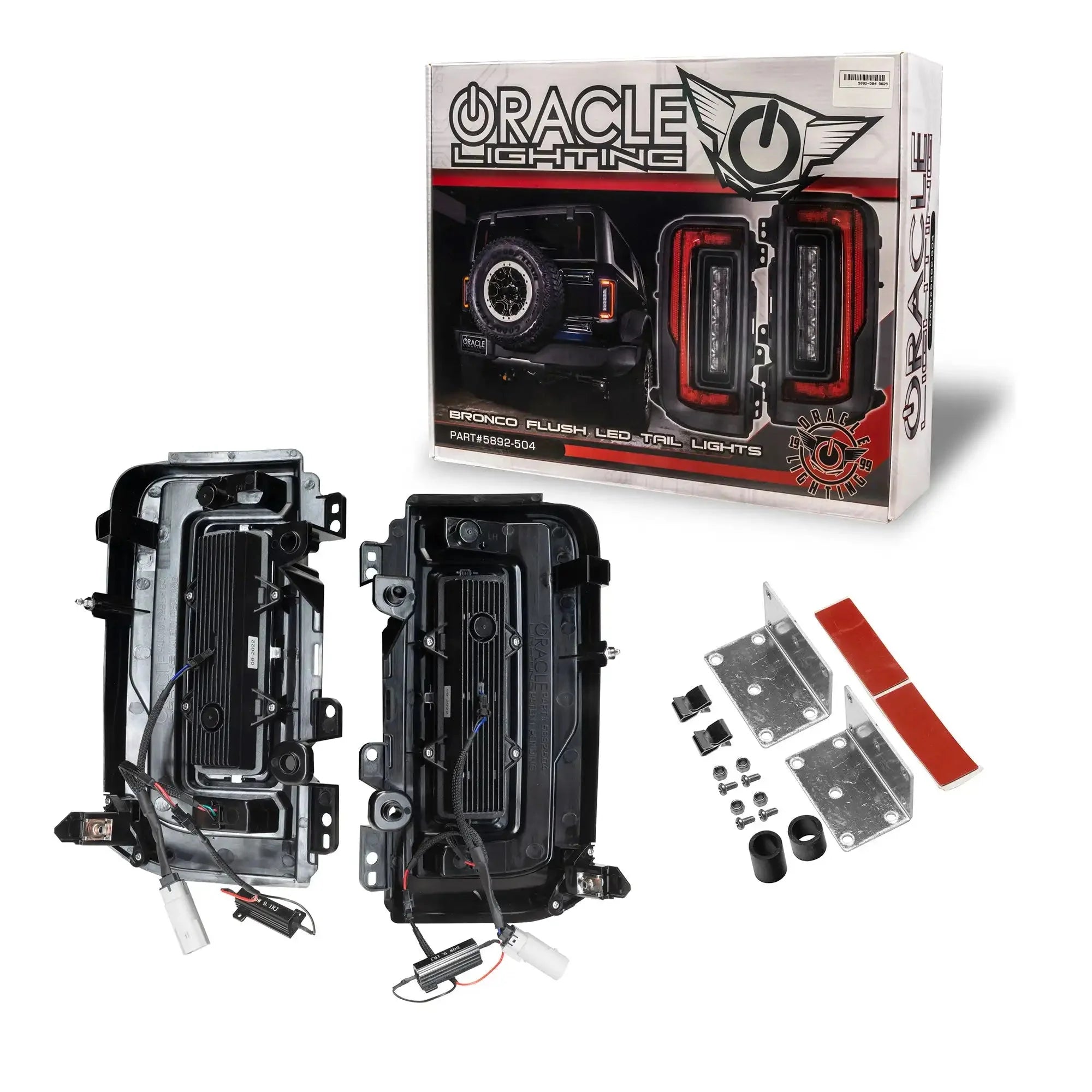 V2 | Flush Mount LED Tail Lights For 2021-2025 Ford Bronco - Low Profile | 1,400 Lumens