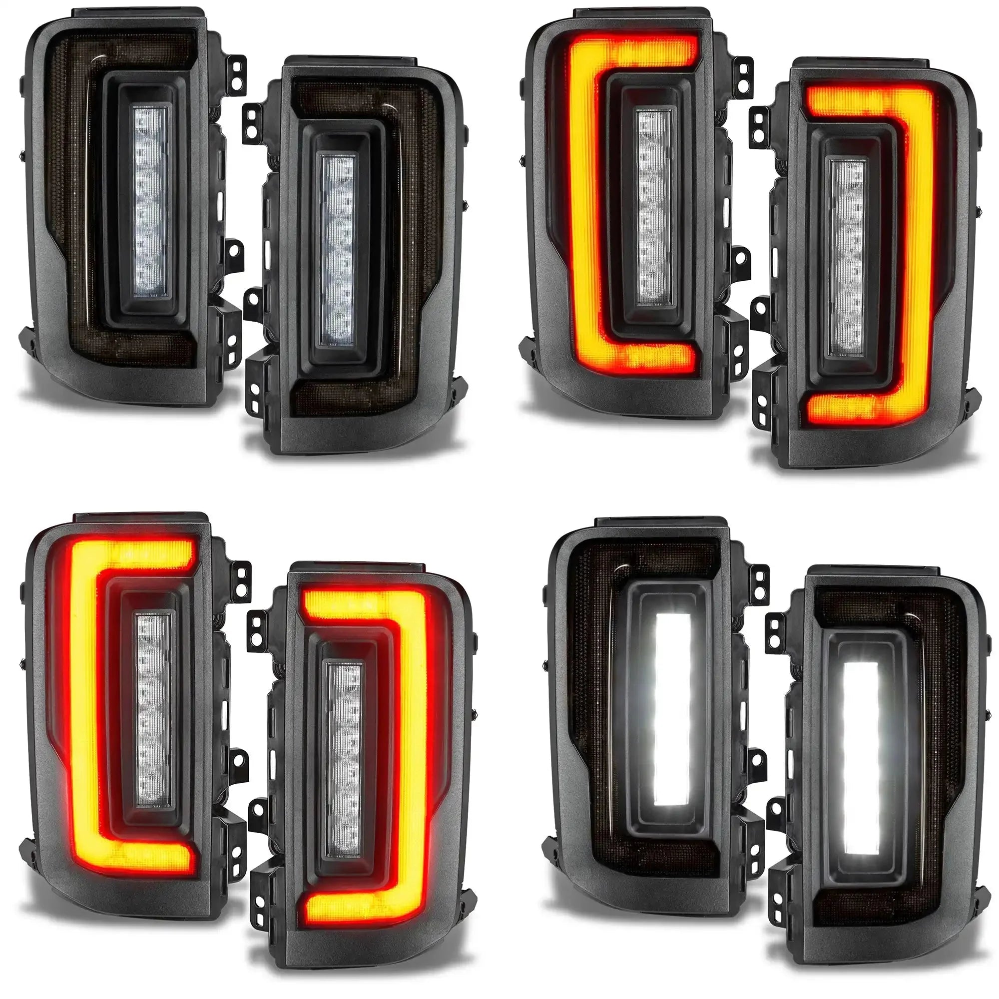 V2 | Flush Mount LED Tail Lights For 2021-2025 Ford Bronco - Low Profile | 1,400 Lumens