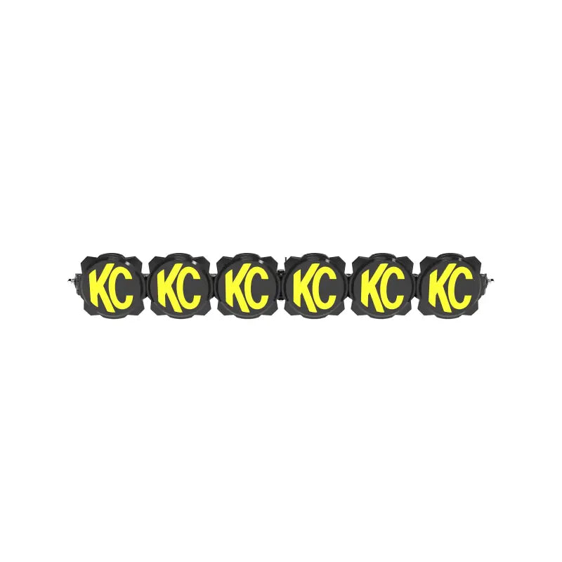Bronco Bumper Light Bar with KC-branded covers on six Gravity LED lights, emphasizing durability and style.